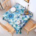 thumbnail image 2 of Pioneer Flower Floral Print Pattern Square Tablecloth,Waterproof Square Table Cover,Wipeable Spillproof Washable Table Cover for Home Kitchen Party Decor 42"X42"(107x107cm), 2 of 6