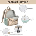 thumbnail image 2 of Puppy Paw Print Student Backpack – Adorable Dog Pattern with Bone and Tail Cartoon Design, Watercolor Artistic Style for School, 2 of 2