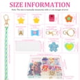 thumbnail image 2 of NUAHRHY Bead Keychain Kit DIY Beaded Keychain Making Kit Bag Charm Making with Acrylic Heart Flower Alphabet Bead Key Chain Supplies for Handmade Party, 2 of 10