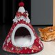 thumbnail image 3 of Cama para mascotas, nido para gatos y perros, cueva, perrera, nido para cachorros y gatos, cálida y cómoda para interiores M, 3 of 8