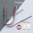 thumbnail image 1 of Smooth Edge Tongue Cleaner Refresh Mouth Portable Stainless Steel Fresh Breath Oral Cleaner Brush for Home Use, 1 of 8