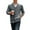 Dark Gray, variant on Men's Jacquard Buttoned Knit Cardigan - Slim-fit Jacket, Black, Size XL