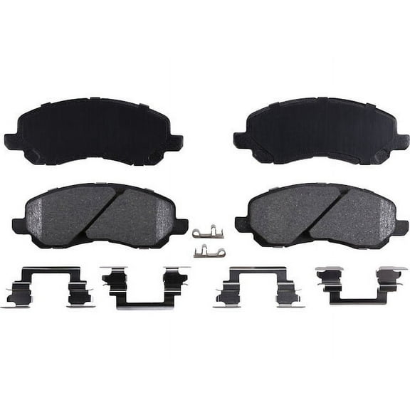 Front Brake Pad Set - Compatible with 2001 - 2012 Mitsubishi Galant 2002 2003 2004 2005 2006 2007 2008 2009 2010 2011