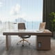thumbnail image 5 of President Boss Desk Table Modern Aesthetic Drawers Hole Cover Desk Table Men Aesthetic Escritorios De Oficina Library Furniture My Lux Decor Round, 5 of 9