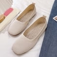 thumbnail image 5 of YLYL Women's Knit Ballet Shoes Round Toe Slip on Comfort Soft Dressy Casual Office Work Wedding Flat Shoes, 5 of 7