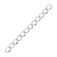 thumbnail image 4 of Cadena de cable de eslabones de metal, cadena extensora de collar retorcida brillante de aluminio a prueba de óxido para joyería DIY, 32,8 pies, plata, 4 of 5