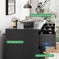 thumbnail image 6 of FANRAL 9 Drawers Dresser Fluted Dresser for Bedroom,Wooden Chest of Drawers Modern Dresser for Closet,Black Dresser, 6 of 8