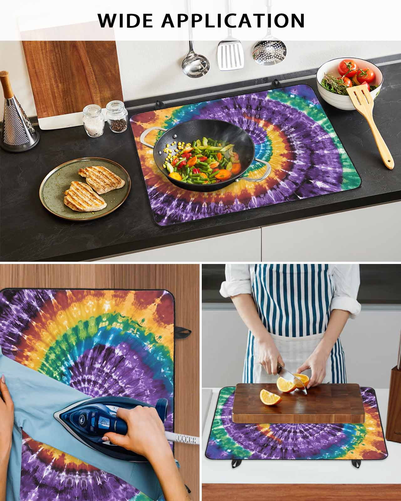 nqOlkjepod Large Induction Cooktop Protector Mat 24"x21", Colorful Stove Top Covers for Electric Stove, Ethnic Geometric Modern Abstract Art Decorative Stove Burner Cover Mats, Glass Top Stove Cover