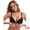 Black, variant on Lace Front Closure Deep V-Neck Wirefree Bra 34B Beige