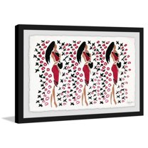 MARMONT HILL  - Handmade XOXO Fashion Girl Framed Print 18 x 12