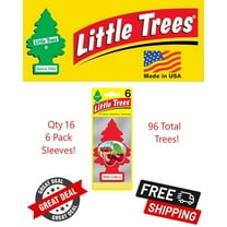 Little Trees 60311 Wild Cherry Hanging Air Freshener for Car & Home 96 Pack!