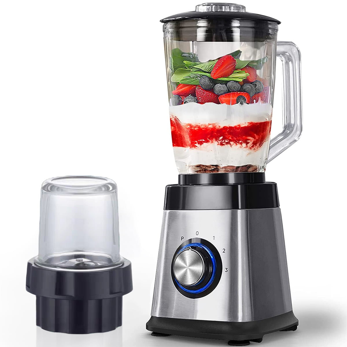 Professional Blender, Countertop Blenders with 52 oz Glass Jar, 850W