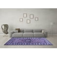 thumbnail image 3 of Ahgly Company Indoor Rectangle Geometric Blue Traditional Area Rugs, 8' x 12', 3 of 4