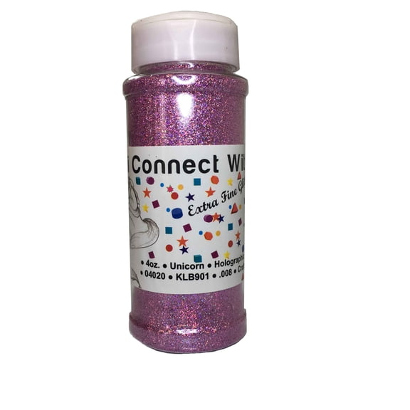 iConnectWith Glitter- Unicorn Purple, Extra Fine Holographic Glitter