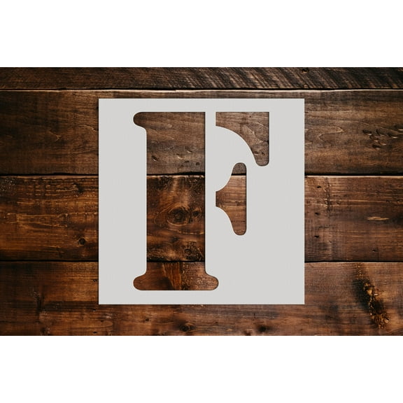 Letter F Stencil - Art and Wall Stencils (6"x6")