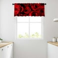 thumbnail image 5 of Valances for Windows,Rod Pocket,52 x 18 inch,Red Rose, 5 of 5