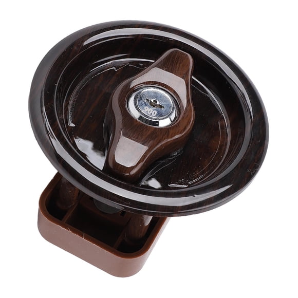Lock RV Bathroom Door Lock Round Knob with Key Waterproofing Privacy Door Knob for Motorhome Camping Vehicle Yachts Ships