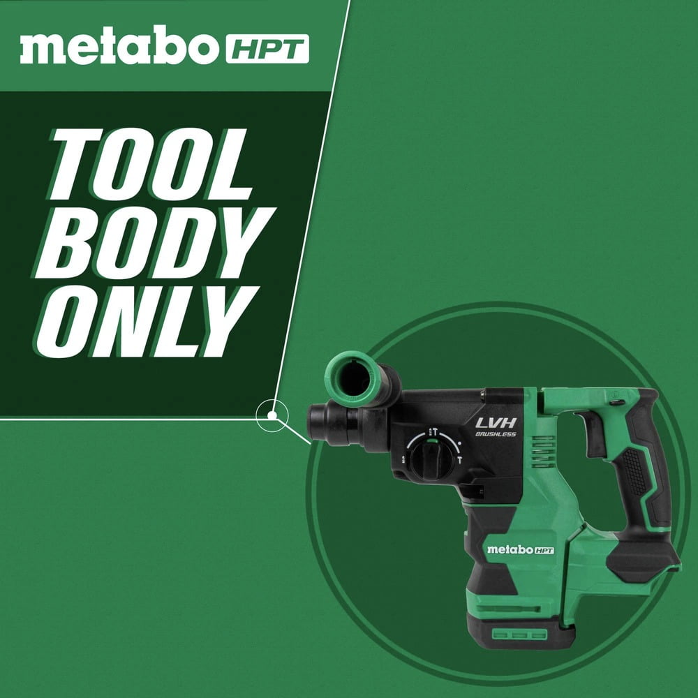 Metabo HPT DH1826DAQ4M 18V MultiVolt Brushless SDS-Plus Lithium-Ion 1-1/32 in. Cordless Rotary Hammer (Tool Only)