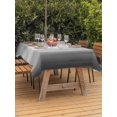 thumbnail image 3 of Outdoor Tablecloth with Umbrella Hole for Patio/Picnic/Party/Camping, Grey Ombre Waterproof Table Cloth Rectangle Table Cover Washable, Vintage Gray Gradient Stripes Geometric (60"x 84"), 3 of 9