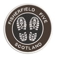 thumbnail image 1 of Go Trekking! At the Fisherfield Five, Scotland 3.5 Inch Iron Or Sew On Embroidered Fabric Badge Patch Hiking Trails Iconic Series, 1 of 2