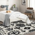 thumbnail image 3 of Black White Skull Rug, Cactus Skull Area Rug 3x5, Day of The Dead Carpet, Entryway Rugs Bedroom, Fluffy Machine Washable Non-Slip Low-Pile Non-Shedding Rug for Kitchen, Indoor Outdoor Entrance Rugs, 3 of 7