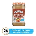 thumbnail image 2 of Smucker’s Organic Creamy Peanut Butter, 26 oz Jar, 2 of 8