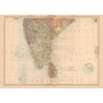 thumbnail image 3 of Black 24x18 Black Modern Framed Museum Art Print Titled - India Sri Lanka - Black 1867, 3 of 5