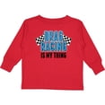 thumbnail image 3 of Inktastic Drag Racing is my thing with flags Boys or Girls Long Sleeve Toddler T-Shirt, 3 of 5