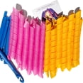 thumbnail image 3 of Rizadores de pelo MC Magic Curler en espiral, sin calor, 50 unidades, más ganchos, 3 of 7