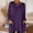 A Purple, variant on Ygbgbb Women's Loose Fit Summer Long Sleeve Tops Casual Elegant Flowy Crewneck Shirts Lightweight Daily Wear Blouses Solid Tunic Tops Yellow XL