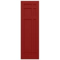 thumbnail image 5 of Ekena Millwork 15"W x 29"H True Fit PVC San Juan Capistrano Mission Style Fixed Mount Shutters, Fire Red (Per Pair - Hardware Not Included), 5 of 9