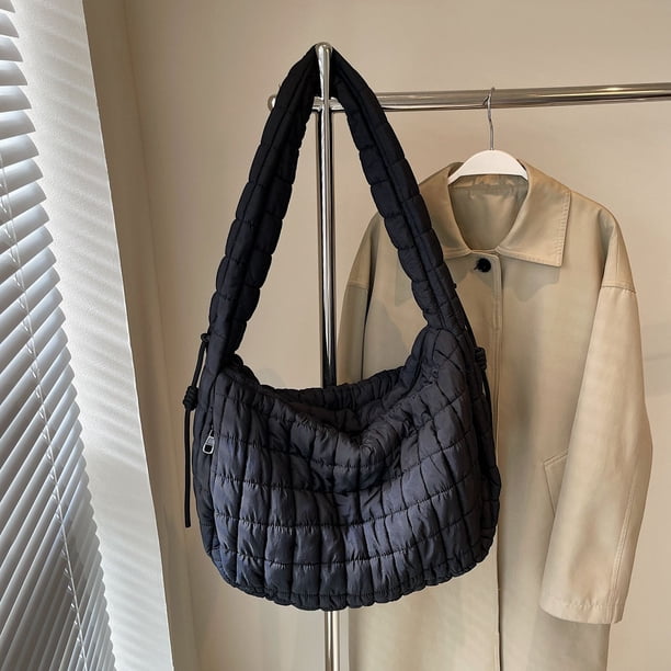 Bolso Hobo de plumón para mujer FLhrweasw bolso de mano ligero e hinchado de gran capacidad | Bodega Aurrera en línea