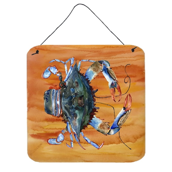 Carolines Treasures 8144DS66 Crab Wall or Door Hanging Prints 6HX6W multicolor