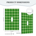 thumbnail image 5 of ZICANCN Outlet Covers Wall Plate, Plaid Green Shamrocks Light Switch Cover Decorative, Duplex Toggle Combo 1-Gang, 5 of 9