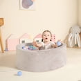 thumbnail image 3 of Piscina de bolas de espuma TRENDBOX para niños pequeños con funda lavable, color gris, 3 of 8