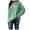 Green, variant on AOOCHASLIY 2023 Womens Sweater Fashion Women Casual V-Neck Long Sleeve Sweater Blouse Pullver Tops