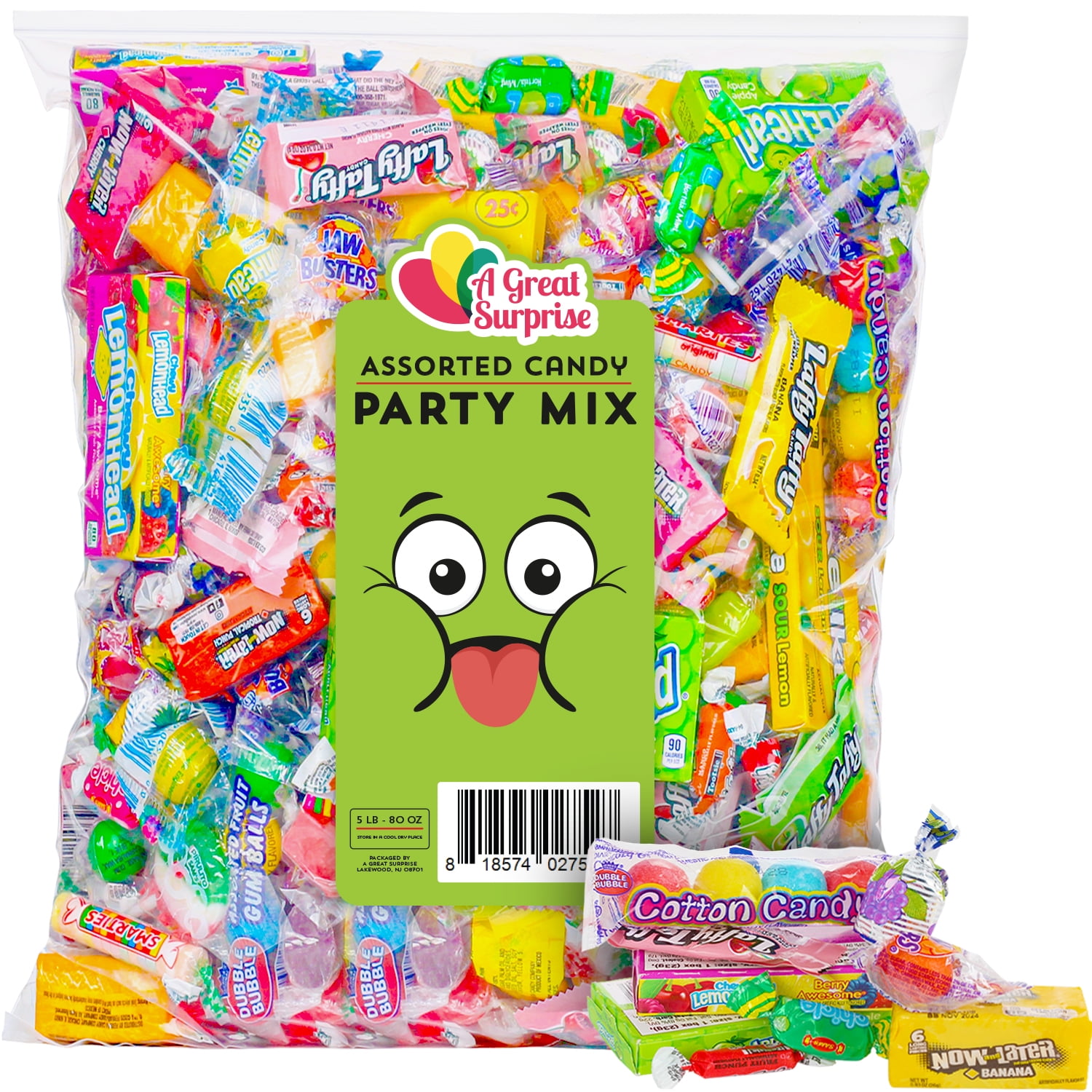 Party Bulk Candy - Assorted Mix - 5 Pounds - Individually Wrapped ...
