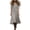Gray, variant on Spring Dresses for Women Crew Neck Casual Long Solid Smock Fashion Flowy Smock Dress Cotton Linen Fabric Skin-Friendly Breathable Tunic Dresses Party Dresses for Women