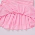 thumbnail image 5 of IBTOM CASTLE Teen Girls Dress Graduation Dress for Girls Long Bell Sleeve Mermaid Hem Prom Bodycon Dress With Shorts Bowknot Slim Fit Dresses Homecoming Birthday Outfit Pink, 5 of 7