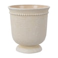 thumbnail image 2 of White Ceramic Urn Planter Pot 6 Inch Classic Brown Finish For Indoor Outdoor Plant Flower Container, 2 of 7