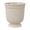 White, variant on Resin Footed Planter Pot, Beige Terracotta Style Plant Pot with Drainage Hole for Indoor Outdoor