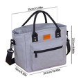 thumbnail image 3 of Strong Warm Meal Bag With Multiple Compartments Impermeable Building Ergonomic Shoulder Belt For Travel Workout Excursions Gray, 3 of 4