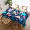 thumbnail image 1 of XMXY Table Cloth Rectangle Table, Ocean Underwater Seahorse Dining Table Cover Waterproof Washable Outdoor Tablecloth, 54 X 72 Inch, 1 of 8
