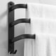 thumbnail image 2 of Toallero de pared para baño, toallero adhesivo negro mate, toallero de aleación de aluminio no perforado y sin oxidación (tres barras), 2 of 7