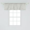 thumbnail image 2 of Ambesonne Off White Window Valance, Horizontal Stripes Design, 54" X 18", Charcoal Grey and Off White, 2 of 3