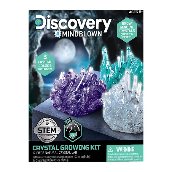 Discovery Kit de Culture de Cristaux de Laboratoire 12 Pcs
