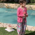 thumbnail image 4 of Xfvqtps Girls Sun Protection Clothing Thin Cardigan Solid Color Long Sleeve Cute Breathable Sunscreen Clothing Pink, 4 of 9