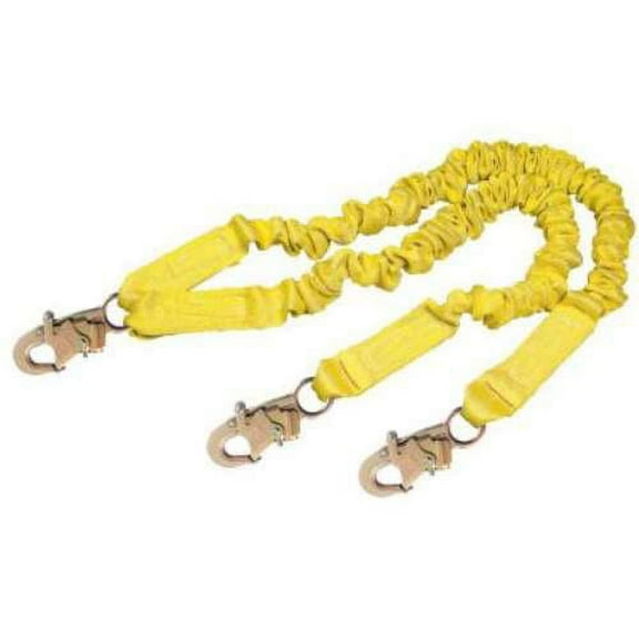 3m Dbi-Sala Shock-Absorbing Lanyard,Yellow 1244406