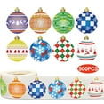 thumbnail image 4 of Cqxid Stickers Under $5 / 500 Round Roll 1.5 With Christmas Stickers Baked Natural Inch Labels Per Roll Wall Sticker, 4 of 7