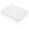 thumbnail image 2 of Contenedor de hielo apilable transparente para congelador con tapa Organizador de cocina que ahorra espacio Organizador de refrigerador transparente Soporte para almacenamiento de frutas y verduras, 2 of 6